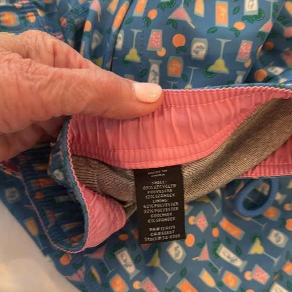 Johnston & Murphy 🔥sale🔥⭐️Blue Patterned Men's Shorts - Picture 8 of 11